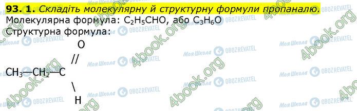 ГДЗ Химия 10 класс страница Стр.93 (1)